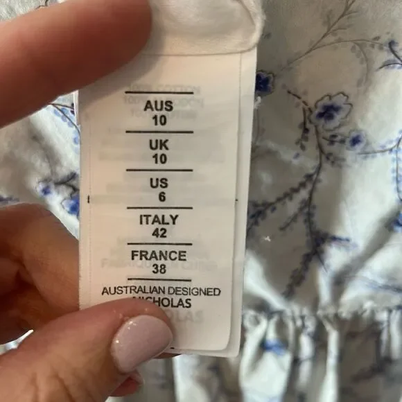 Nicholas Celie Dress Sz 6 - Picture 3 of 8